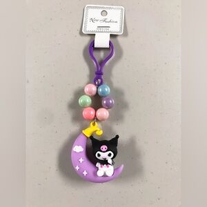 Kuromi Keychain with Beads